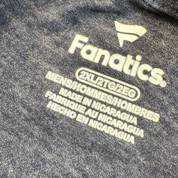 NWT Fanatics Seattle Kraken Hockey Blue Short Sleeve Logo Tee Shirt - Size 2XL - Picture 4 of 8